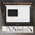 2-Bar 50+ Running Medal Display with Trophy Shelf, Race Bib Holder and Whiteboard, Medal Holder for Medals with Flag
