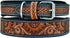 Padded Leather Dog Collar with Western Style Sun Flower Design for 10AB122-L