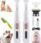 Qsrsjcq Electric Dog Shaver with LED Light, Rechargeable Low Noise Pet Trimmer Hair