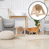 ABOOFAN Cat Scratcher Toy - Sisal Ball Interactive Rotatable Wood Pet Scratcher for Indoor Kitties