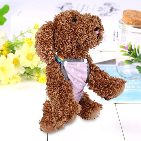 6Sizes Suspender(M/12) Washable Female Dog Diapers Underwear, Pet Sanitary Pants Cloth Diaper Nappy Covers Underwear