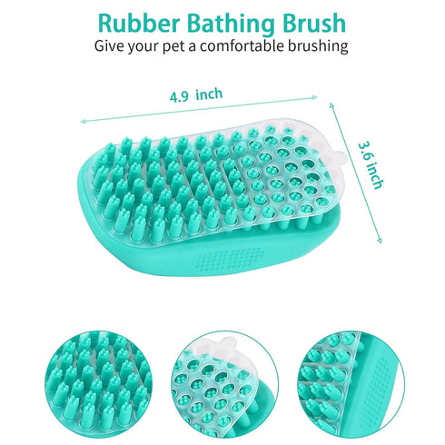 5 PCS Self Cleaning Slicker Brush & Pet Grooming Rake & Bath Brush & Nail Clippers & Pet Comb for Dogs