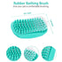 5 PCS Self Cleaning Slicker Brush & Pet Grooming Rake & Bath Brush & Nail Clippers & Pet Comb for Dogs