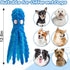 Alphatool Squeaky Dog Toy, Octopus for Aggressive Chewers, Tough No Stuffing Plush for Large Dogs, Crinkle Interactive