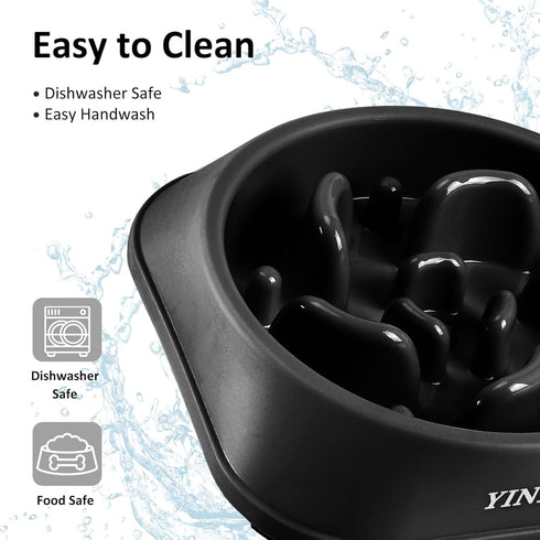 Small Breed Slow Feeder Dog Bowls, Dog Puzzle Feeder, 1~2 Cups Slow Eating Dog Bowl, Small Size Dog Food Bowls