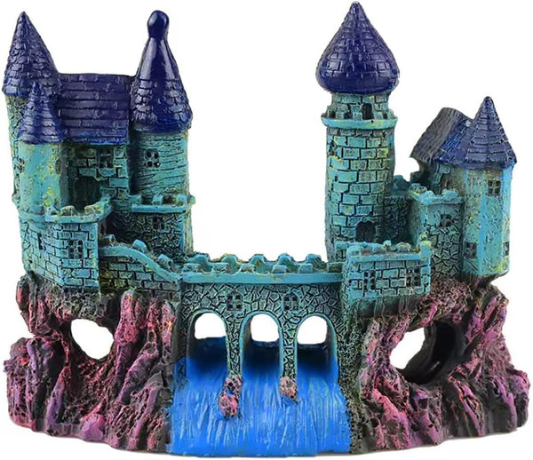 Eco-Friendly Resin Castle Aquarium Ornament - Fish Tank Supplies Accessories, Mythical Magic Castle Decoration
