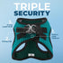 Best Pet Supplies Reflective No Pull Harness for Small, Medium Dogs, Cats - All Weather Mesh, Turquoise 2-Tone, XL