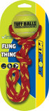 PetSport Fling Thing, Dog Tennis Ball Rope, 12 Inch, Heavy Duty Webbing, Non-Toxic