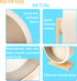 6.6in 2 (6.6in) Silent Hamster Wheel with Natural Chew Toys - Wooden Exercise Wheel with Removable Track, Quiet Spinner