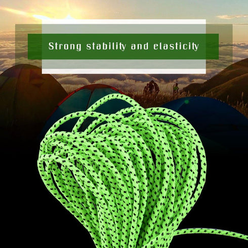 Tent Rope - Outdoor Camping High Strength Polyester Reflective Guyline Cord for Tents and Accessories