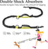 Mile High Life Retractable Hands Free Dog Leash, 7FT, Waist Running Adjustable, Reflective Dual Black Bungees, for