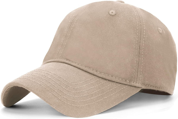 Oversize XXL Baseball Cap for Men and Women, Adjustable Soft Crown Hat for Big Heads 23.6"-25.6"