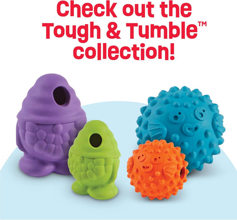 Brightkins Tough & Tumble Large Gnome Treat Dispenser - Interactive Puzzle Toy for All Breeds
