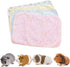 kathson 4 Pack Guinea Pig Cage Liner Hamster Cage Bedding Pad Reusable