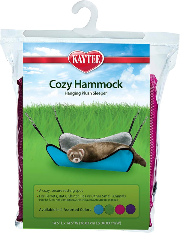 Kaytee Cozy Hammock Hanging Plush Sleeper for Small Animals