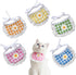 ANNUOZE 5PCS Cute Lace Pet Bib, Sweet Plaid Flower Cat Bandana, Kitty Scarves,