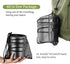 Stainless Steel Camping Cookware Mess Kit, Backpacking Cooking Set with Mini Stove for Outdoor Use