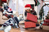 Vehomy 2Pcs Pet Puppy Christmas Sweaters, Navy Blue and Christmas White Knitwear with Reindeers Snowflakes Pattern