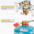 WADEO 6800W Windproof Camping Gas Stove with Piezo Ignition, 1LB Propane Tank Adapter for Outdoor Cooking and Hiking