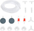 Aquarium Air Pump Accessories, 7 Feet Airline Tubing with Air Stone Disc, Check Valves, Suction Cups for Nano Air Pumps