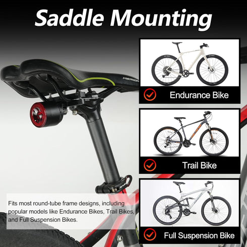 200 300 8 4 IP66 Cruxer Ultra Bright Bike Tail Light Lumen Compact Bicycle Rear Light, USB-C Rechargeable, Smart Brake