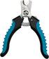 Master Grooming Tools Ergonomic Pro Nail Clippers, Professional Pet Nail Trimming Clippers - Small, 5?", Black/Teal