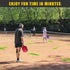 Set SunNordic Pickleball Court Marker Kit - Official Size Lines with Drawstring Bag, Create Your Own Court