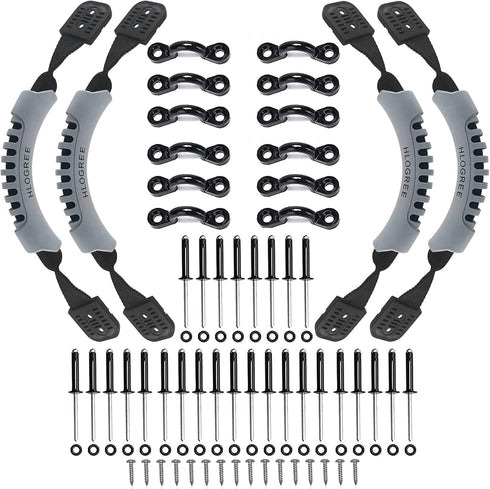 HLOGREE Kayak Handles 2/4 Pack, Replacement Handles with Rivets for Various Kayak Models