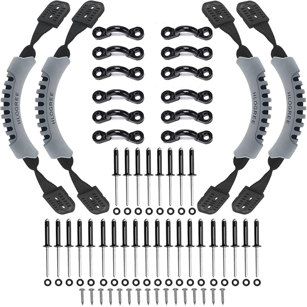 HLOGREE Kayak Handles 2/4 Pack, Replacement Handles with Rivets for Various Kayak Models