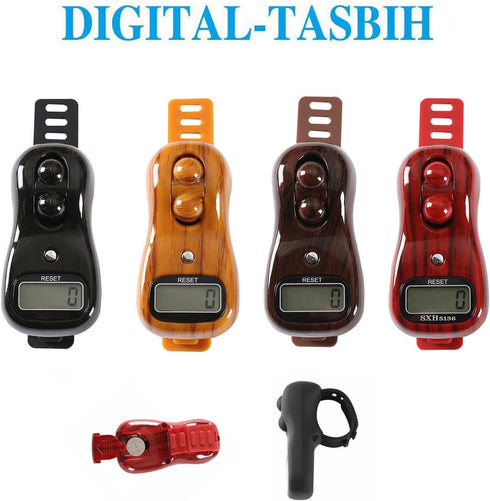 HIOPOIUYT Counter Counter Reset Counter LED Electrical Finger Beads Digital Prayer Decompression Toy For Meditation