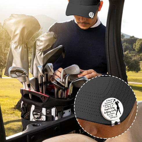 Hafhue I Never Dreamed I'd Grow Up to Be A Super Sexy Golfing Lady Ball Marker with Magnetic Clip