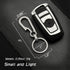 Heavy Duty Titanium Carabiner Clip Hook EDC Keychain - Anti-Lost Quick Release Key Chain for Keys