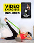 Stretching Strap with Loops - Non Elastic Stretch Band for Yoga, Physical Therapy, Flexibility Exercise Equipment