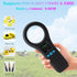 Treamvp ISO11784/85/FDX-B/EMID 134.2KHz/125KHz 500 Pet Microchip Scanner, Handheld Animal Micro Chip Reader