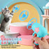Generic Bamboo Dragonfly Catapult Launcher, Cat Toy Spinning Flying Saucer Launcher, Interactive Cat Toy with Glowing