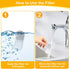 HOETEK 16+16 Pack 101oz/3L 16 16 Replacement Filters for SEIRMEP Stainless Steel Cat Water Fountain, Includes Filters