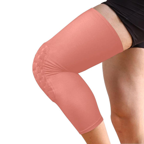 Salmon Sports Knee Pads Youth Volleyball Basketball Long Leg Sleeves Braces Compression Wrestling Youth/Kids & Adult