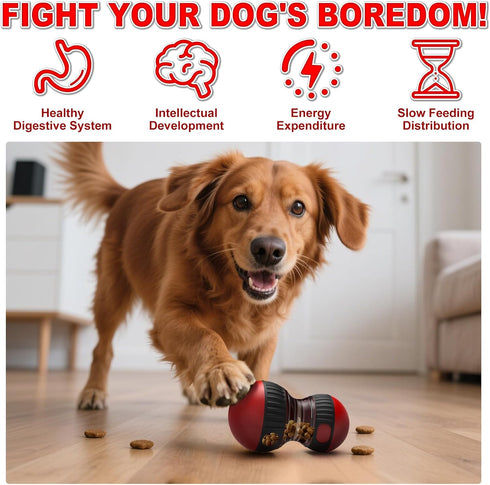 Dog Treat Dispenser Toy Interactive Dog Puzzle Toys Dogs Puzzles Feeder Slow Feeding Treat Dispensing Ball Food