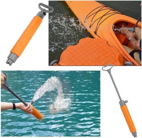 Portable Kayak Bilge Pump - Emergency Hand Pump for Outdoor Survival, Floating Bilge Water Pump