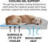 Furhaven Cooling Gel Dog Bed for Medium/Small Dogs - Removable Bolsters & Washable Cover, Up to 35 lbs, Silver Gray