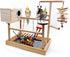 kathson Bird Playground,Parrot Play Stand,Parakeet Play Gym with Breeding Box and Food