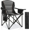 Oversized Padded Camping Chairs for Adults,Heavy Duty Support 400 Lbs,Folding Portable Lawn