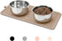 Ptlom Dog Food Mat, Anti-Slip Waterproof Feeding Mat for Food and Water, Silicone Pet Placemat for Dogs