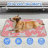 imiBBWQu Summer 27" 22" Cooling Mat for Dogs Starfish White Pink Floral Reversible Dog Cooling Mat Washable Dog Pad