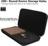 200 Round 9MM Ammo Case, Bullet Case Compatible with 9mm Luger, 9mm Parabllum, 9mm Makaro, 45 ACP, 380 ACP, 32 ACP, 30 Luger, 32 S&W, 40 S&W, Locking Travel Safe 9MM Ammo Storage Box
