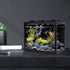 WishLotus Small Fish Tank, Durable Building Block Betta Aquarium with Detachable Exhaust Holes (Black, A)