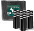 200 Black Unscented Thick Dog Waste Bags for 15L and 20L Dog