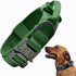 Tactical Dog Collar, Adjustable Military Training Nylon Collar with Control Handle for Small Medium Large Dogs (Emerald