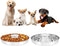 Stainless Steel Puppy Bowls 2 Pack, Slow Feeder Bowls for Small Medium Large Dogs, Cat, Pets (Large: 1.3” x 13.6”)