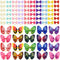 Tongcloud 80 pcs Dog Hair Bows - Butterfly Knotted Bows with Rubber Bands for Puppy Dog Cats Hair Accessories